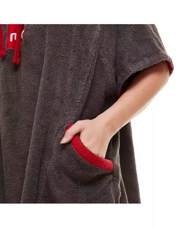 RED Original moteriškas pončas - rankšluostis (pilkas) 6