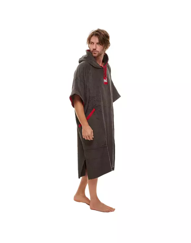 RED Original vyriškas pončas - rankšluostis (pilkas) 2
