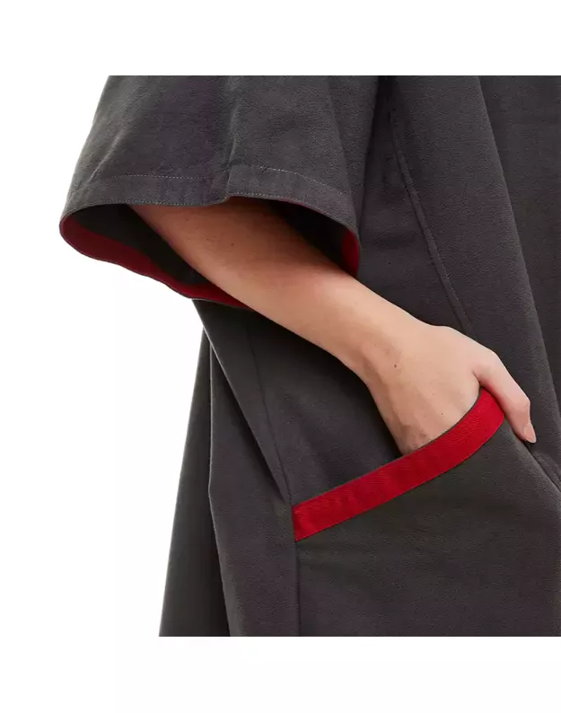 Women's Quick Dry Microfibre Changing Robe (grey) 4