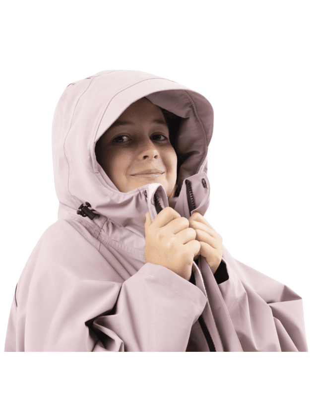 Red Equipment Kids' Long Sleeve Waterproof Changing Robe EVO Pro - Salty Pink