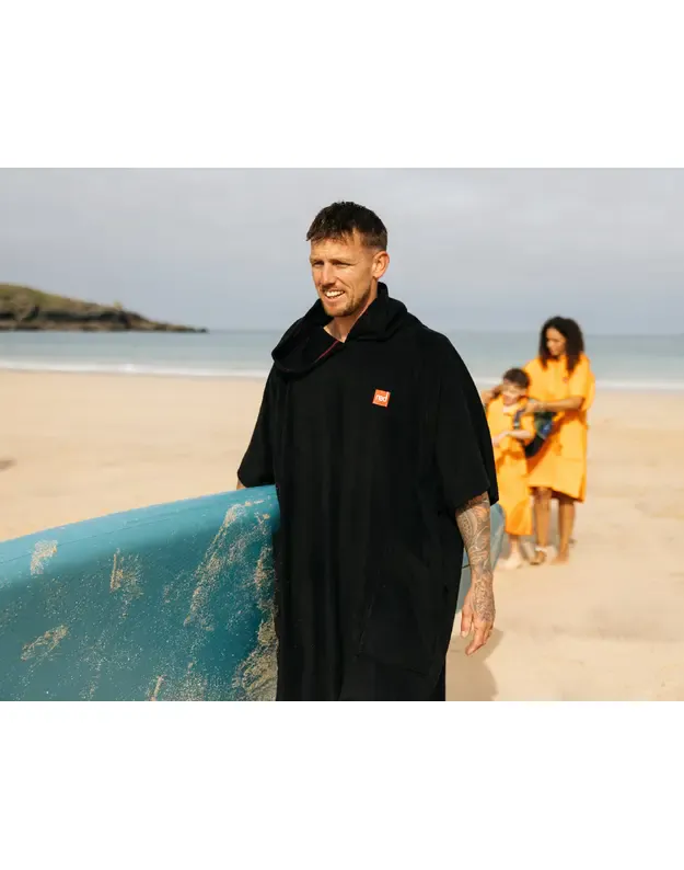 RED vyriškas pončas - rankšluostis (juodas) 7