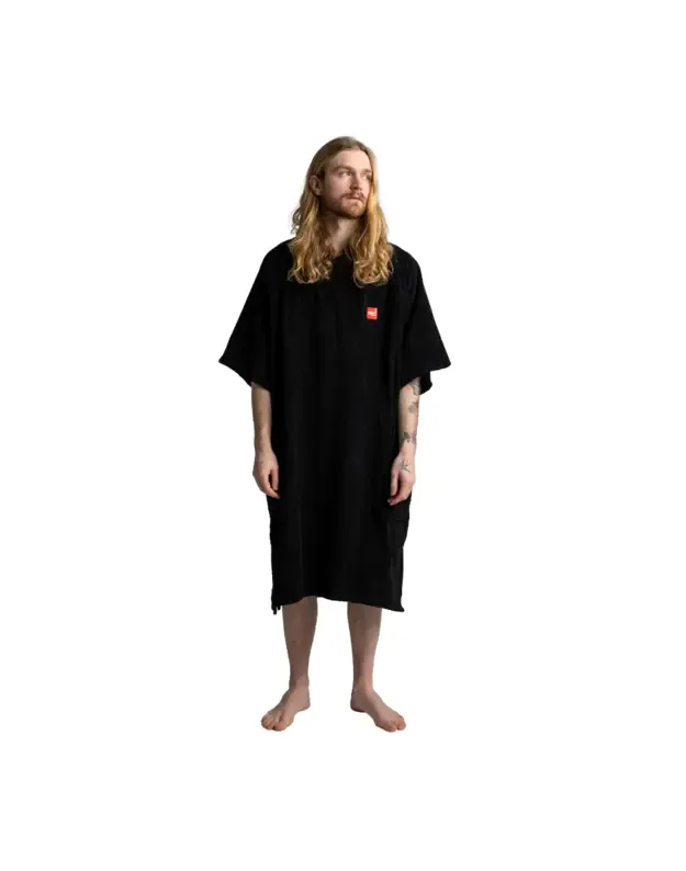 RED vyriškas pončas - rankšluostis (juodas)