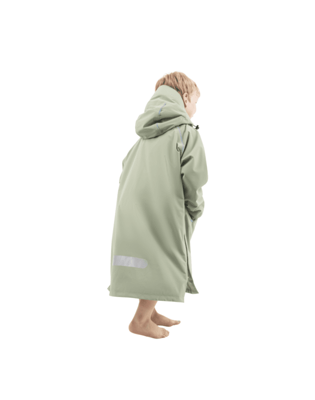 Red Equipment Kids' Long Sleeve Waterproof Changing Robe EVO Pro - Sage Green