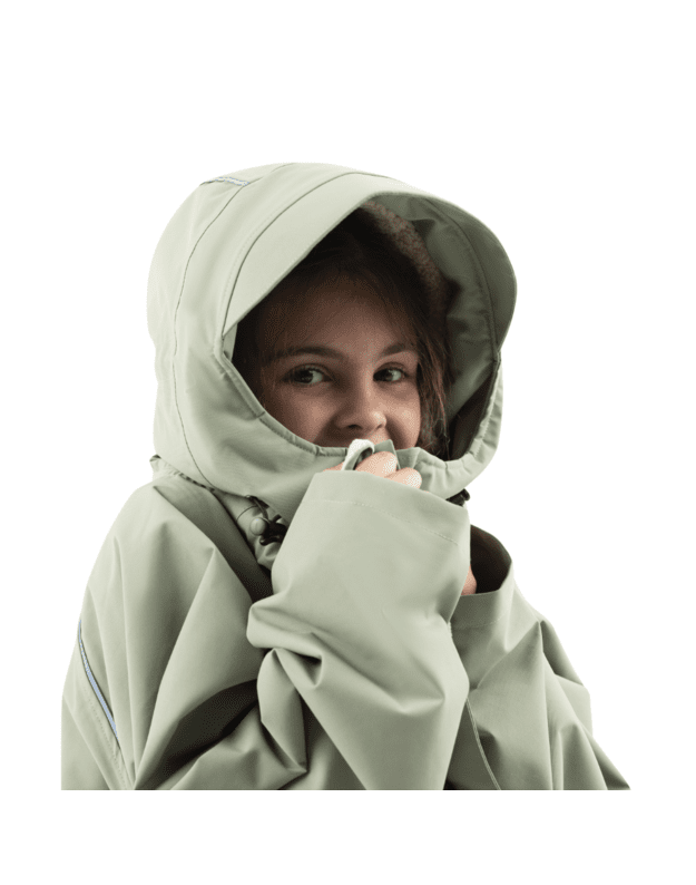 Red Equipment Kids' Long Sleeve Waterproof Changing Robe EVO Pro - Sage Green