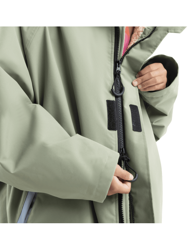 Red Equipment Kids' Long Sleeve Waterproof Changing Robe EVO Pro - Sage Green