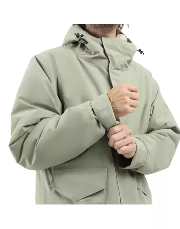 RED Original vyriškas šiltas apsiaustas ilgomis rankovėmis (Šalavijo Žalia) Slimline EVO 5