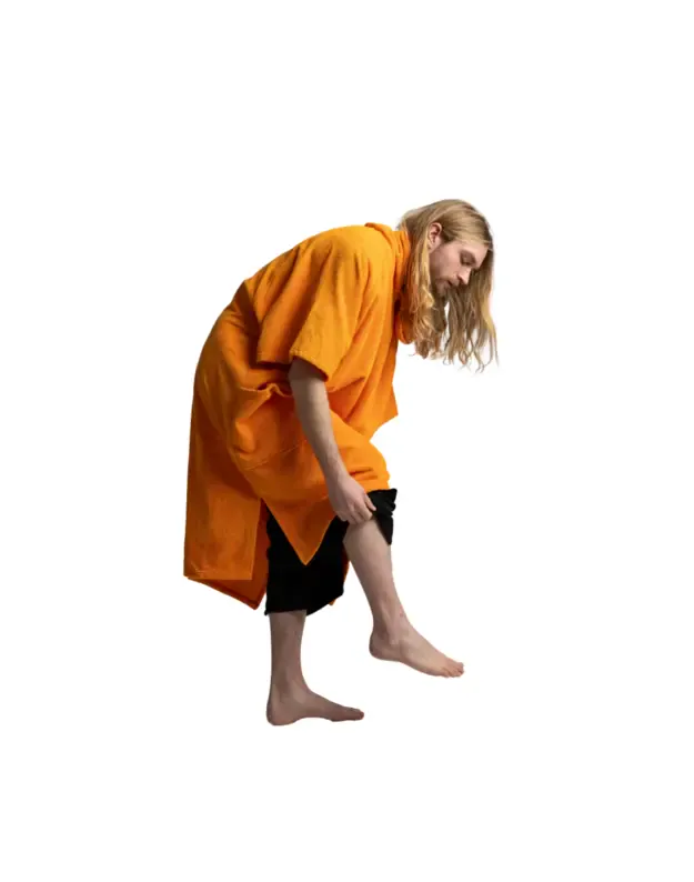 RED vyriškas pončas - rankšluostis (oranžinis) 3