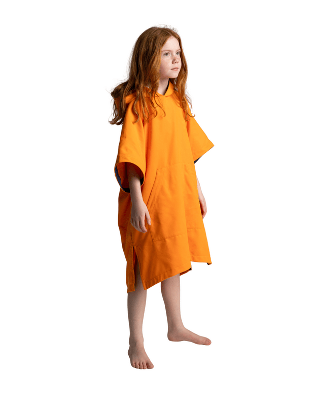 RED vaikiškas mikropluošto pončas - rankšluostis (Oranžinis) 4