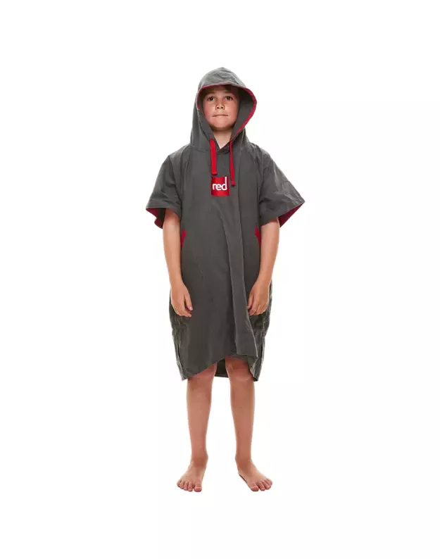 RED Original greitai džiūstantis vaikiškas pončas - rankšluostis (Pilkas) 2