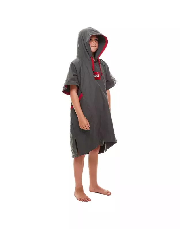 RED Original greitai džiūstantis vaikiškas pončas - rankšluostis (Pilkas) 4