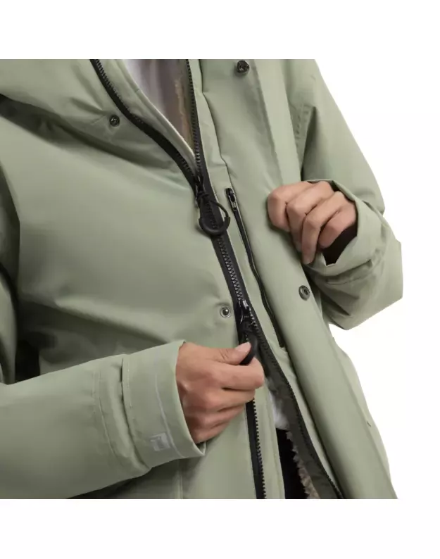 RED Original moteriškas šiltas apsiaustas (Šalavijo Žalia) Slimline EVO 9