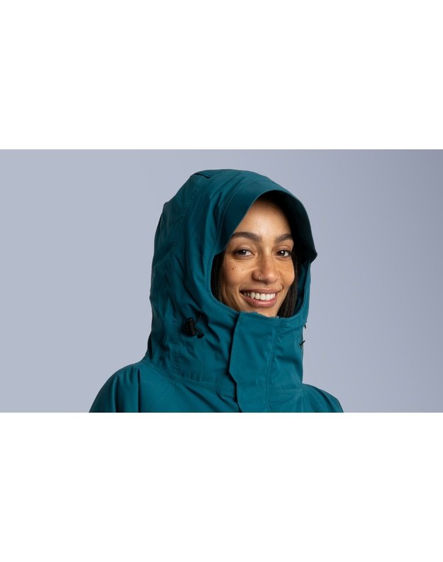 RED moteriškas šiltas apsiaustas ilgomis rankovėmis (Atlanto žalsvai mėlyna) Alter EVO