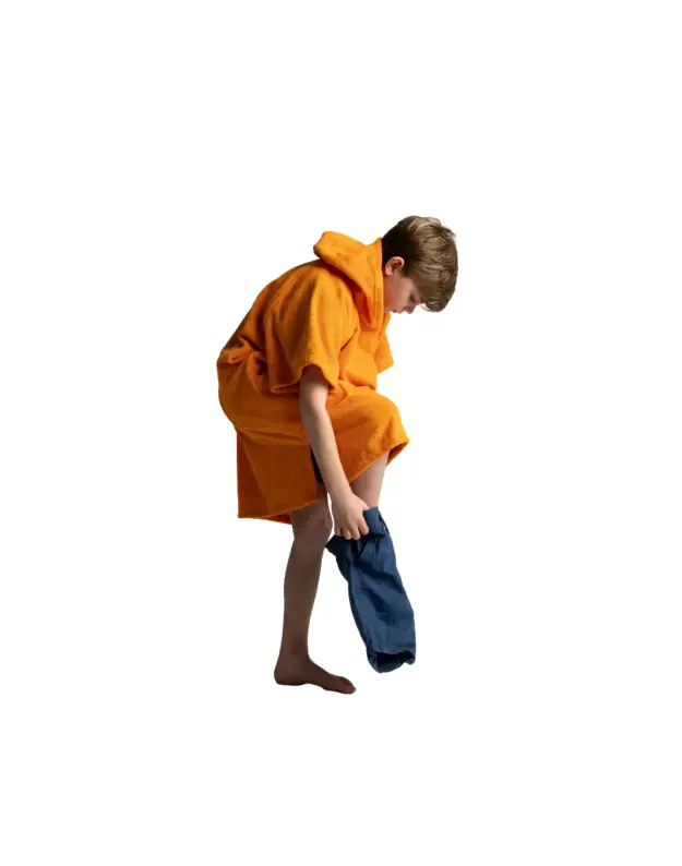 RED vaikiškas pončas - rankšluostis (oranžinis) 3