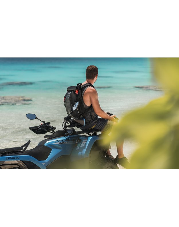 Red Apex Adventure Waterproof Backpack 30L - Obsidian Black 2