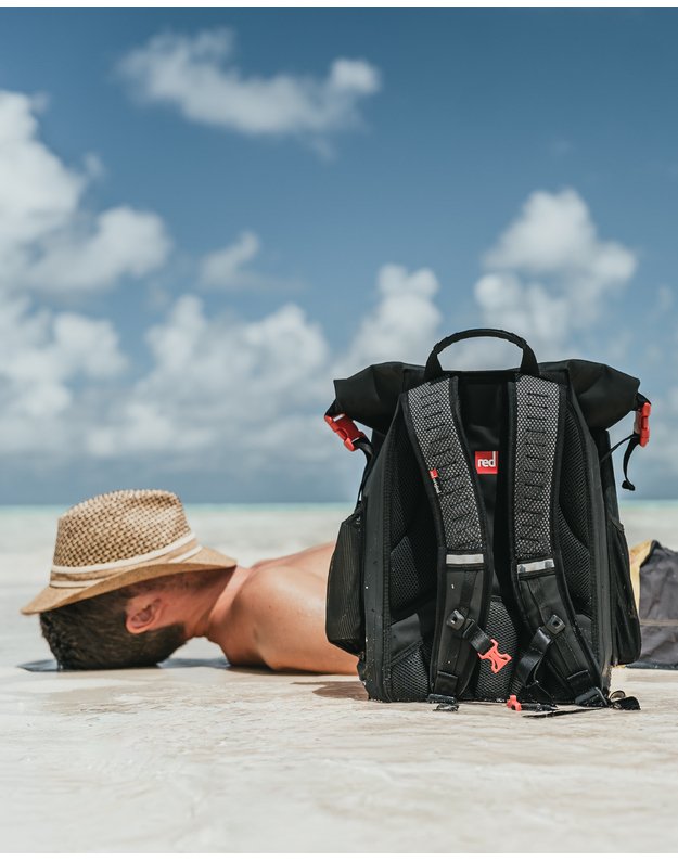 Red Apex Adventure Waterproof Backpack 30L - Obsidian Black 1