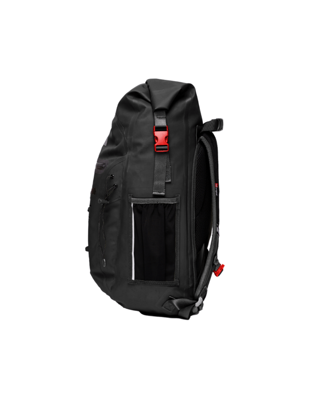 Red Apex Adventure Waterproof Backpack 30L - Obsidian Black 3