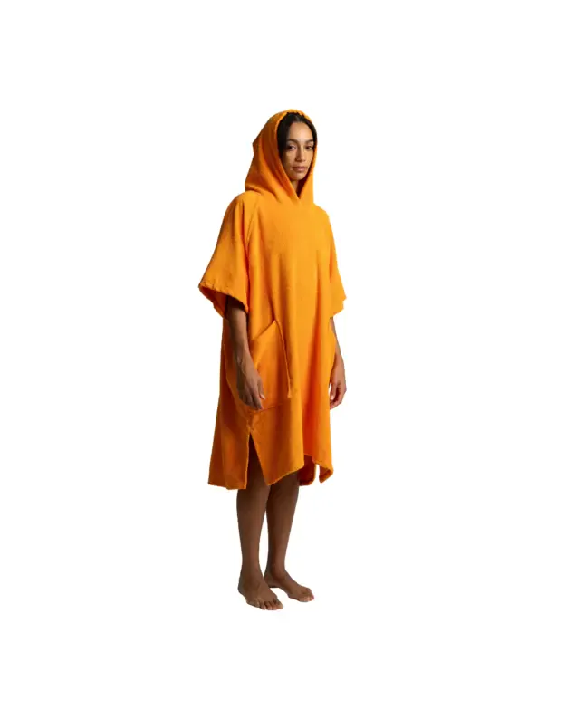 RED moteriškas pončas - rankšluostis (oranžinis)