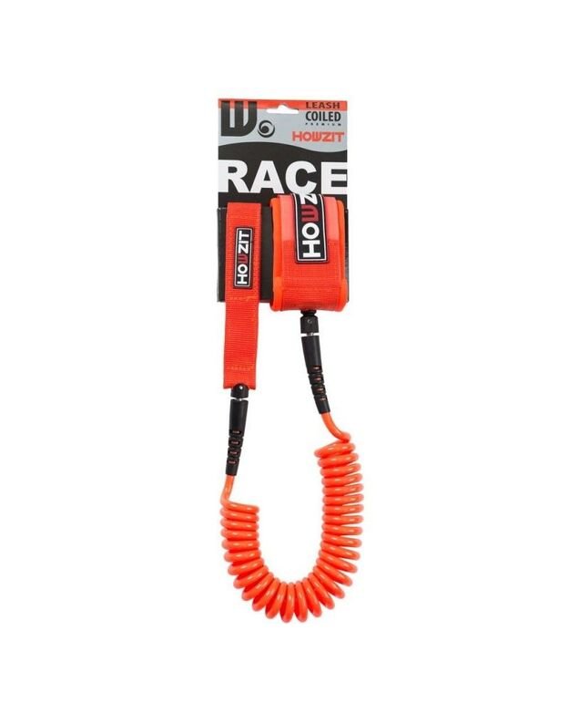 Howzit Coiled Leash 9 Orange Accessories SUPshop