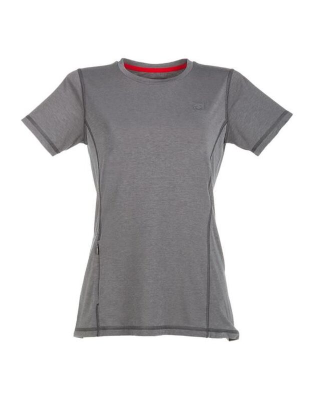 RED Original sportiniai moteriški marškinėliai trumpomis rankovėmis (Pilki)