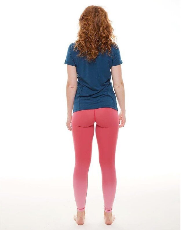 RED Original sportiniai moteriški marškinėliai trumpomis rankovėmis su kišenėle (Mėlyni)